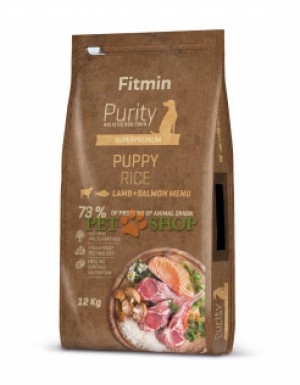 <p><strong>Fitmin Purity Rice Puppy Lamb&Salmon - полноценный корм для щенков всех пород. Свежая ягнятина с лососем и грибочками шиитаке на яблочных дольках и рис с зеленью и листовой петрушкой.</strong></p>