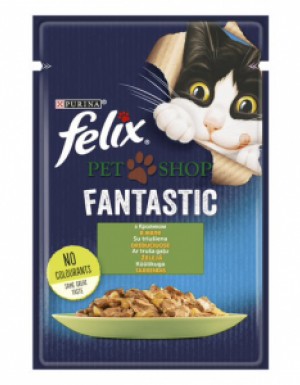 <p><strong>Консервы для кошек Purina Felix Аппетитные кусочки, кролик, пауч, 85 гр</strong></p>