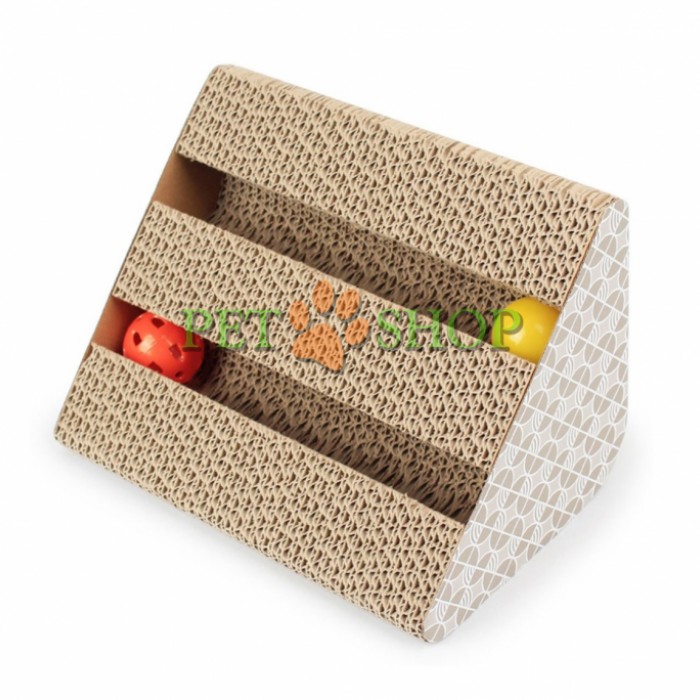 <p><strong>St&acirc;lp de zg&acirc;riat&nbsp;din carton cu două bile. &Icirc;nălțime - 24.2 cm, Lungime - 27 cm, &Icirc;nălțime - 17 cm, Lățime - 17 cm.</strong></p>