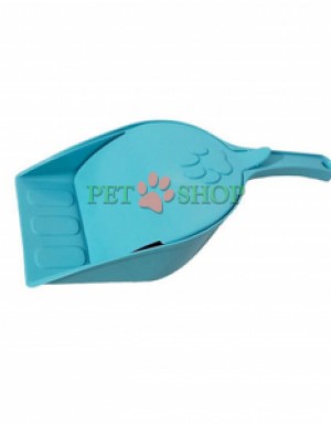 <p>Пластиковая лопатка в виде ковшика для лотка с размерами 30x13см</p>