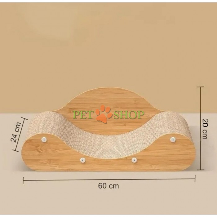 <p><strong>Canapea din carton pentru zg&acirc;riat, pentru pisici (60 &times; 24 &times; 20 cm)</strong> &ndash; este combinația ideală dintre un element elegant de decor și o zonă funcțională pentru odihnă și &icirc;ngrijirea ghearelor animalului dumneavoastră de companie. Datorită formei ergonomice curbate, aceasta devine rapid locul preferat al pisicii at&acirc;t pentru joacă activă, c&acirc;t și pentru un somn odihnitor.</p>